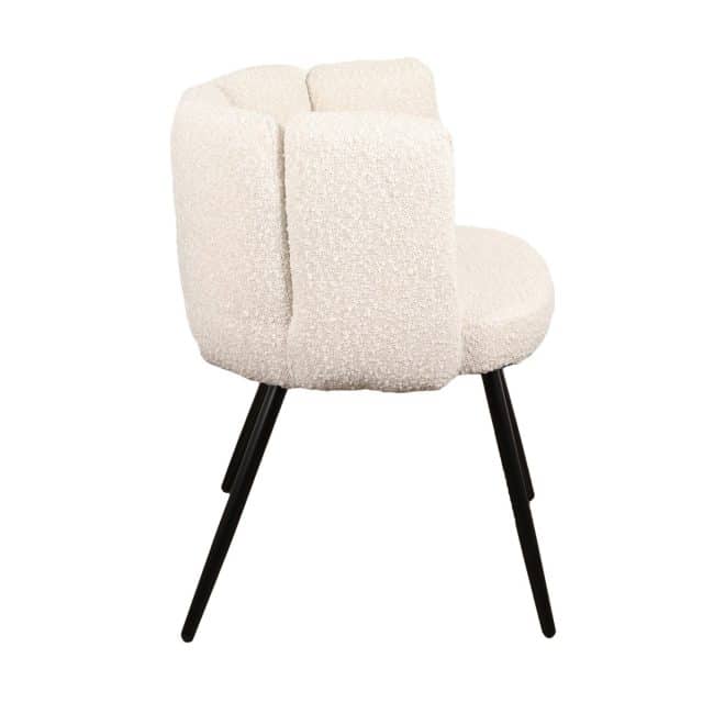 High Five Stoel Wit Parelmoer Boucle Set Van 2