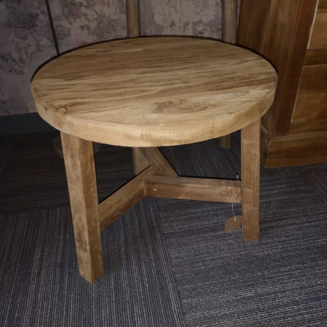 Houten Bijzet Tafeltje Rond Uitverkocht