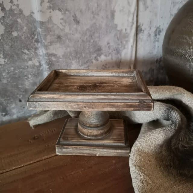Houten Plateautje Rechthoek Op Voet Art 2039