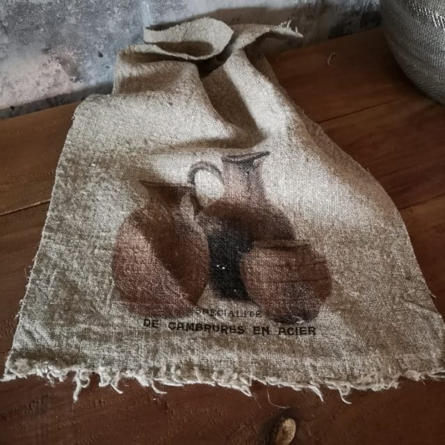 Shabby Doek Houten Potten In Kleur 30 X 45 Cm