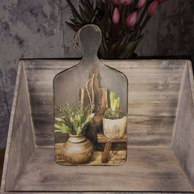 Houten Decoratie Plank Klein Art 9657