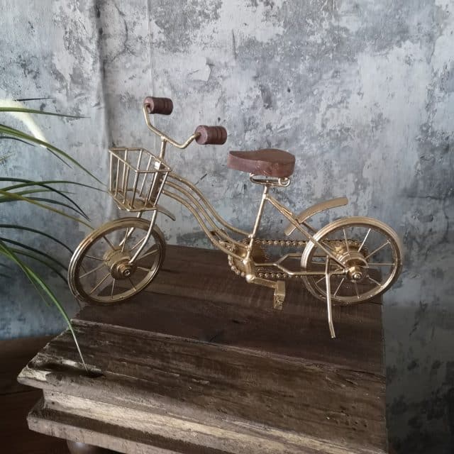 Decoratie Fiets Goud Art 24 8623