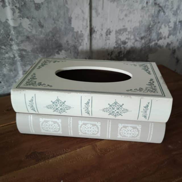 Tissue Kistje Hout In Boekvorm Art 24 4186