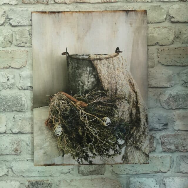 Houten Decoratie Paneel Rechthoek Klein Art 24 0347