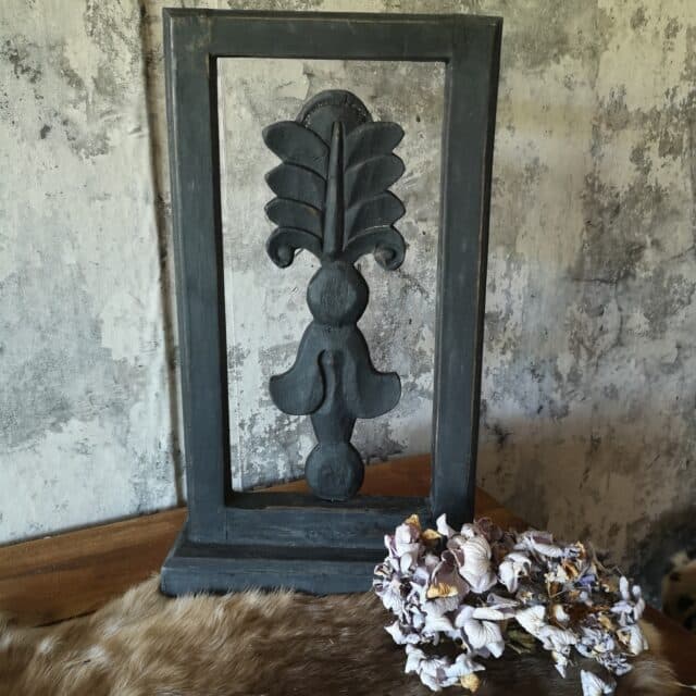 Houten Ornament In Frame Art 7000
