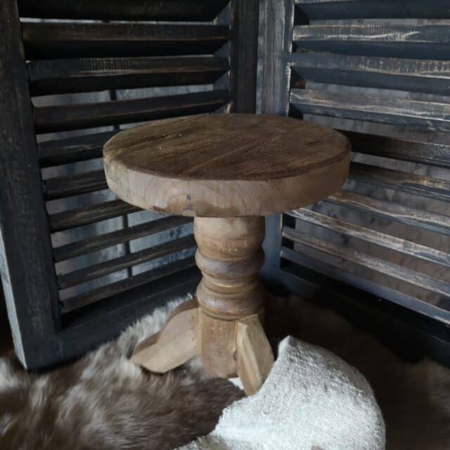 Houten Planten Krukje 19 5 Art 9376