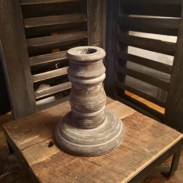 Houten Baluster Kandelaar Voor Diner Kaars Art 5323 Houten Baluster Kandelaar Voor Diner Kaars Art 5323