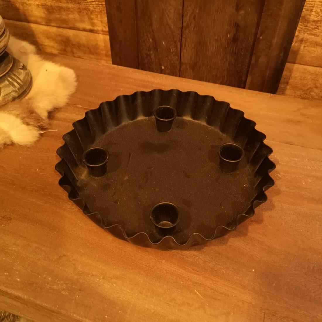 Metalen Kandelaar Rond Voor 4 Kaarsen Art 6738