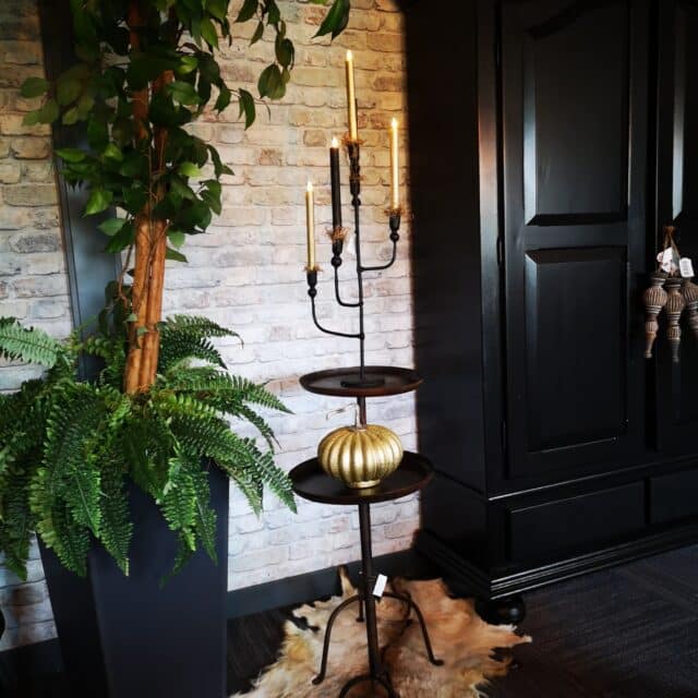 Metalen Kandelaar Rond Voor 4 Kaarsen Art 6738 Kopie