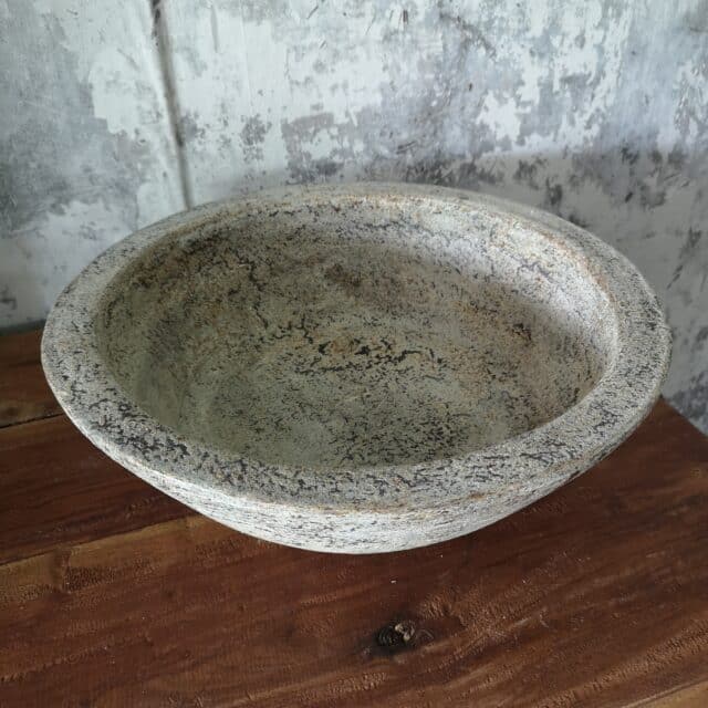 Grijze Ronde Aardewerk Schaal 30cm