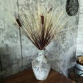 Vaas aardwerk grijs met smalle hals art 24-7706