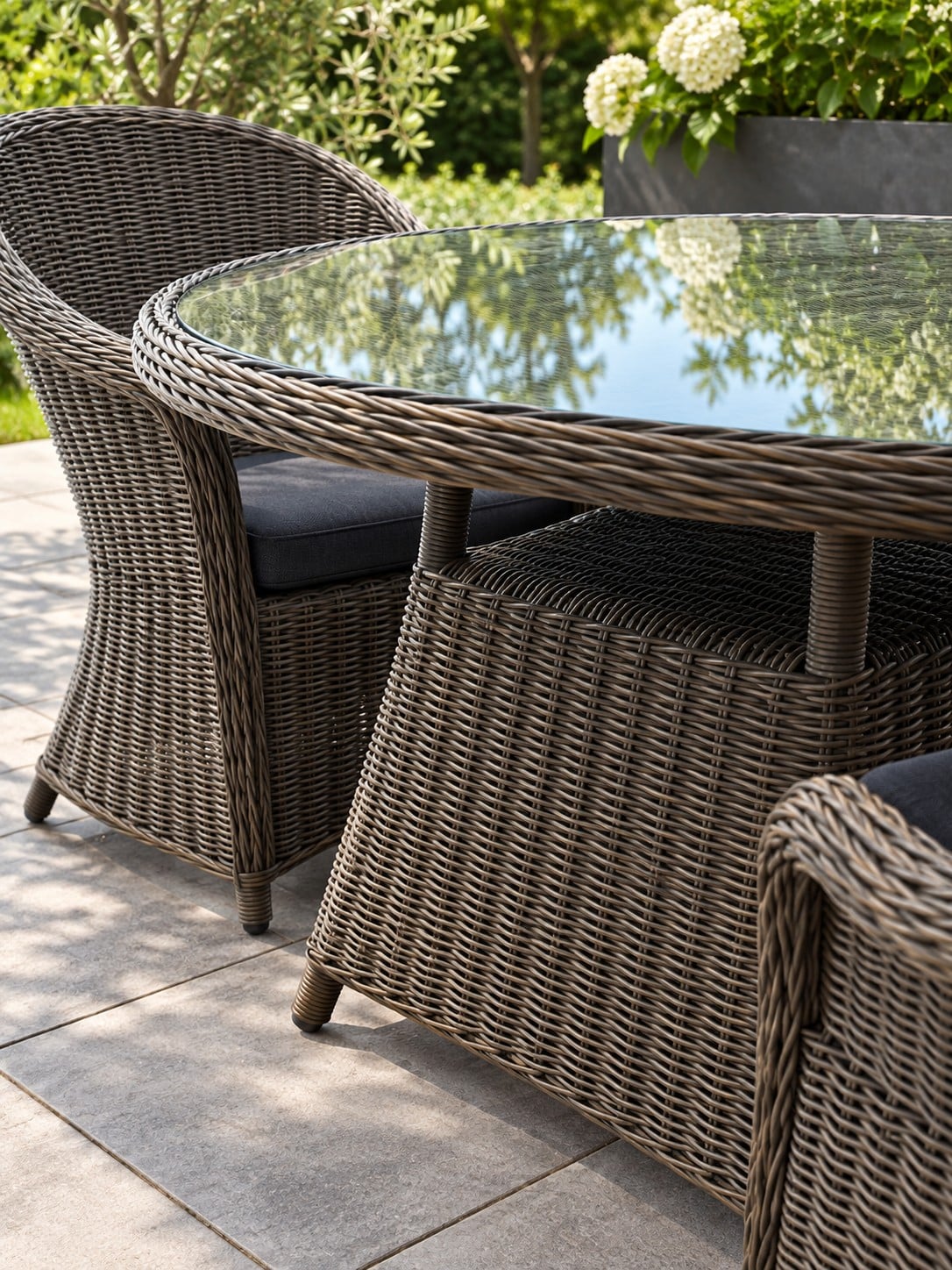 Royal Life Style Wicker Tuinset Met 4 Stoelen Showmodel Royal Life Style Wicker Tuinset Met 4 Stoelen Showmodel