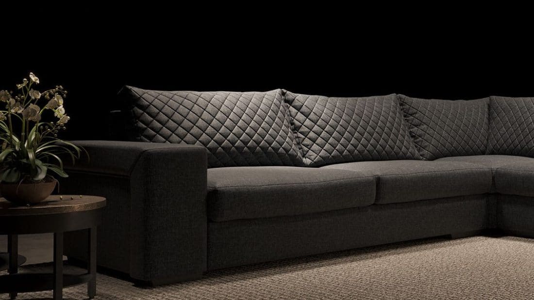 Urbansofa Hoekbank Ailean Stof