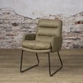 Fauteuil Toro met arm Groen stof