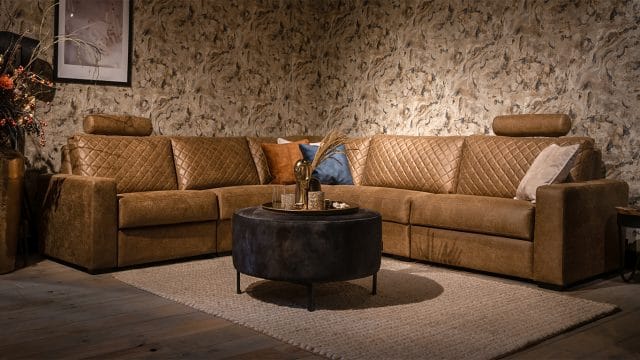 UrbanSofa Hoekbank Auxerre stof