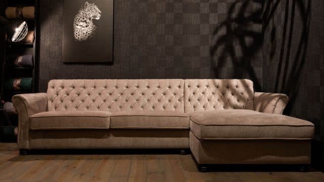 UrbanSofa loungebank Auxerre stof