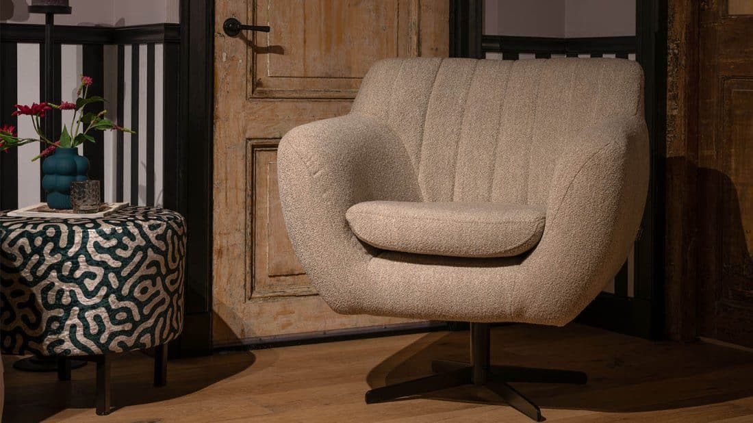 Mens Voordracht Haarzelf UrbanSofa fauteuil Calore stof online bestellen bij Meubelcity.nl