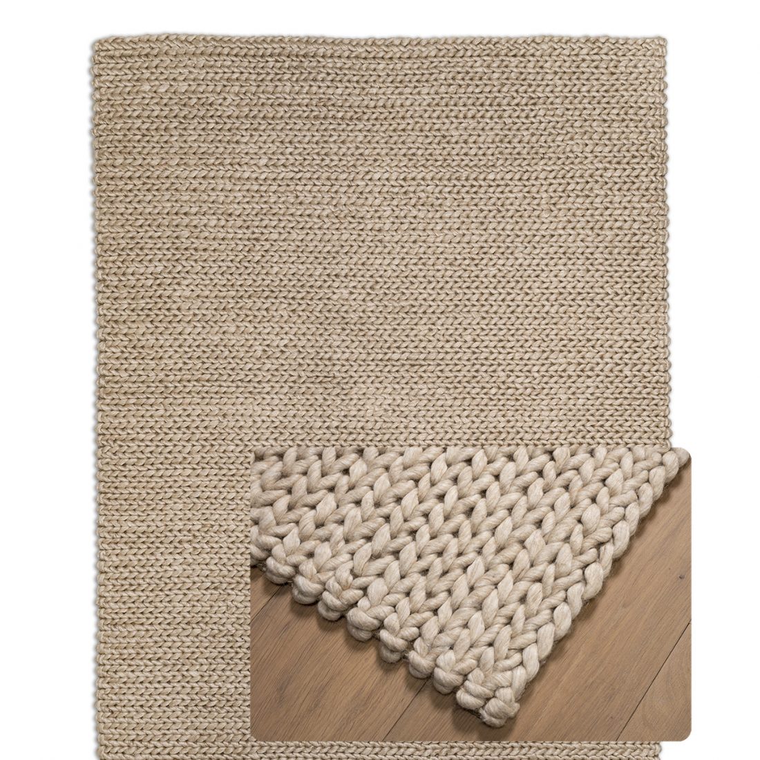 Vloerkleed UrbanSofa Shantra wool Cables