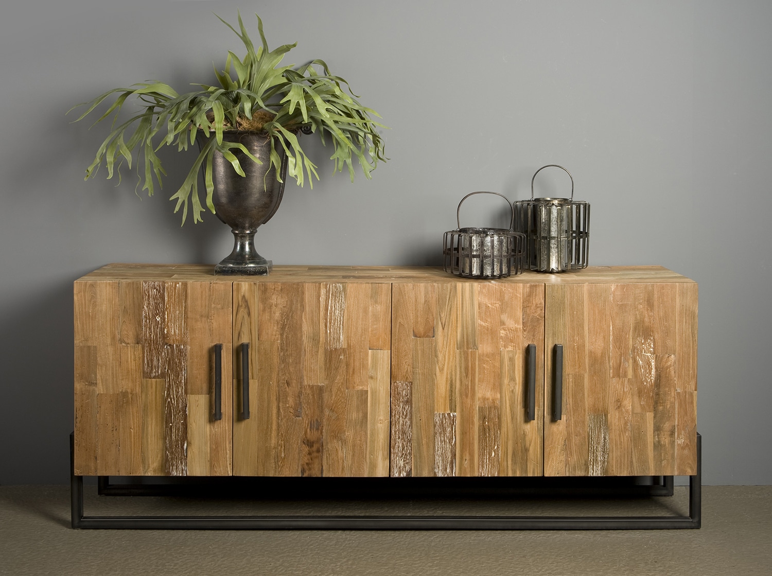 Dressoir Potenza 200x45x85 cm oud teak