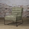 Fauteuil met arm Bari Groen stof