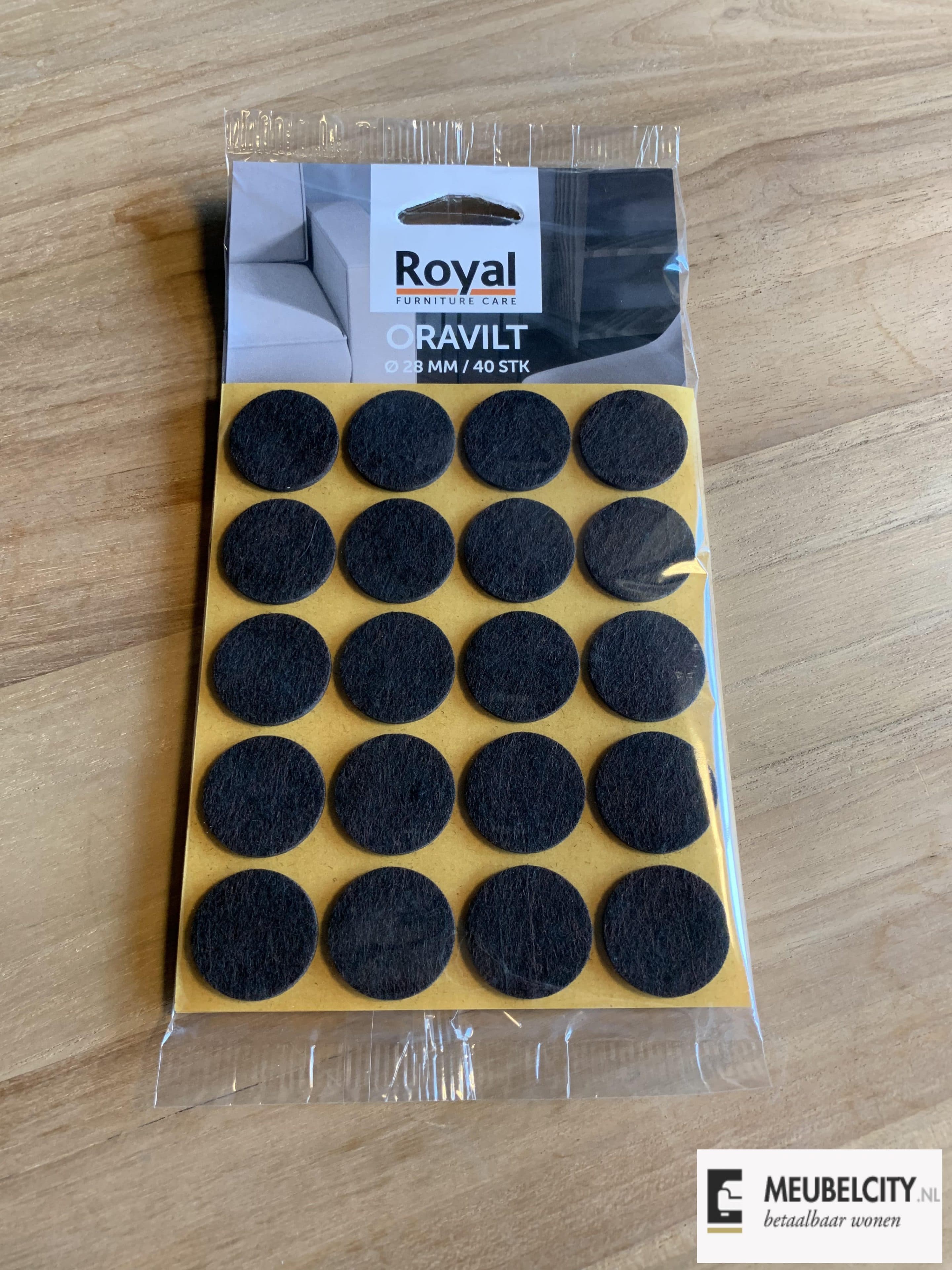 Oravilt Zelfklevend Vilt 28 Mm Bruin