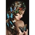 Schilderij With Butterflies In Hair Dib312 Aluart