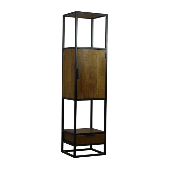 Boekenkast Boaz 50x45x200 cm mangohout
