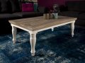 Salontafel Fleur ronde poot 130x75x45 cm grenen