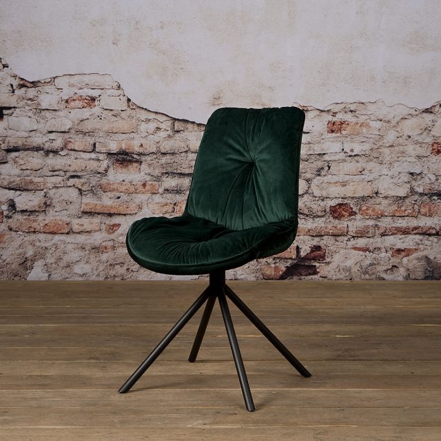 Eetkamerstoel Palma Groen stof
