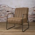 Fauteuil Santo Bruin stof