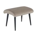 Voetenbankje Benno taupe stof velvet