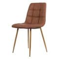 Eetkamerstoel Elise cognac pu leer