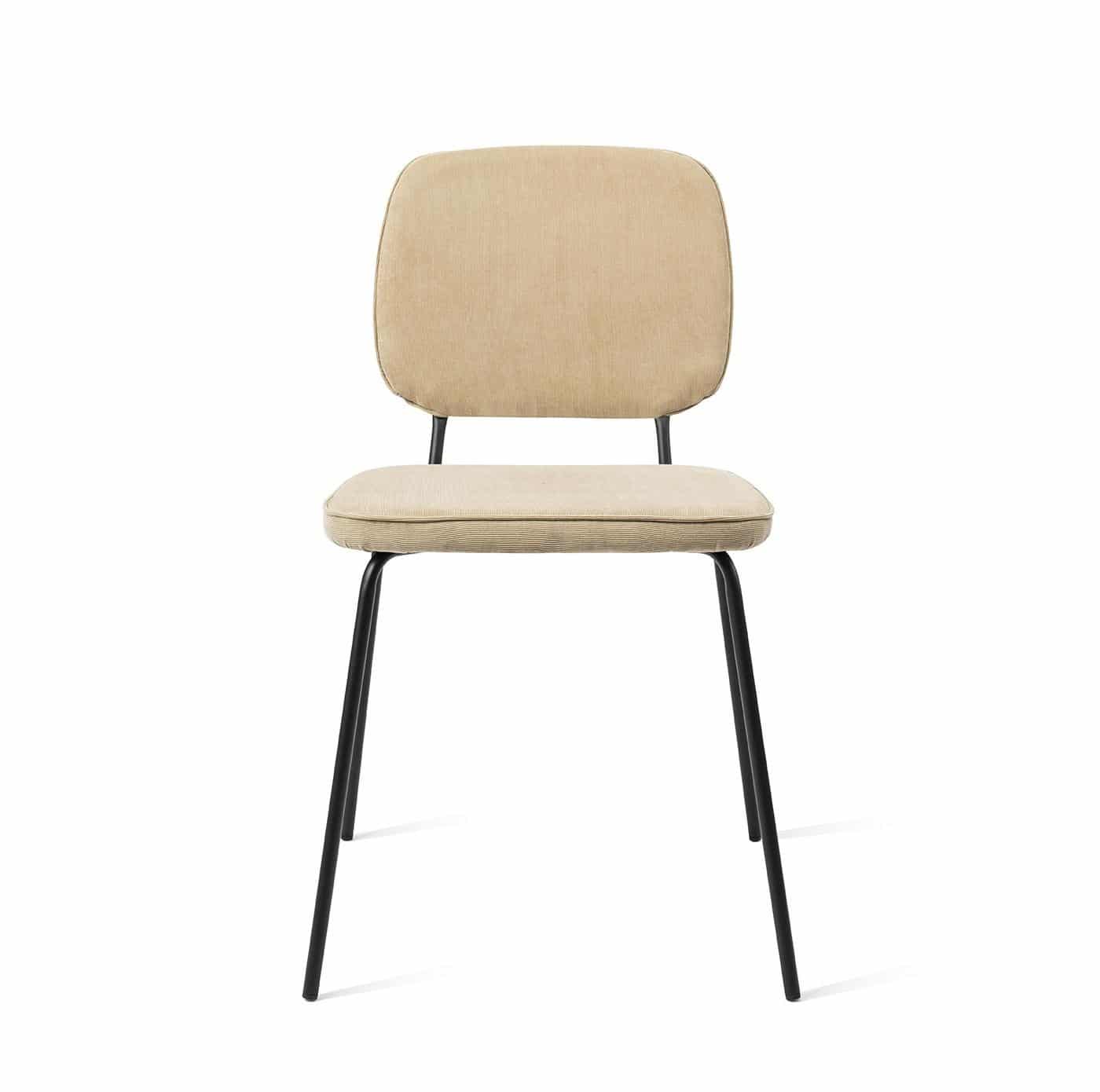Eetkamerstoel Vender latte ribstof ( set van 2 )