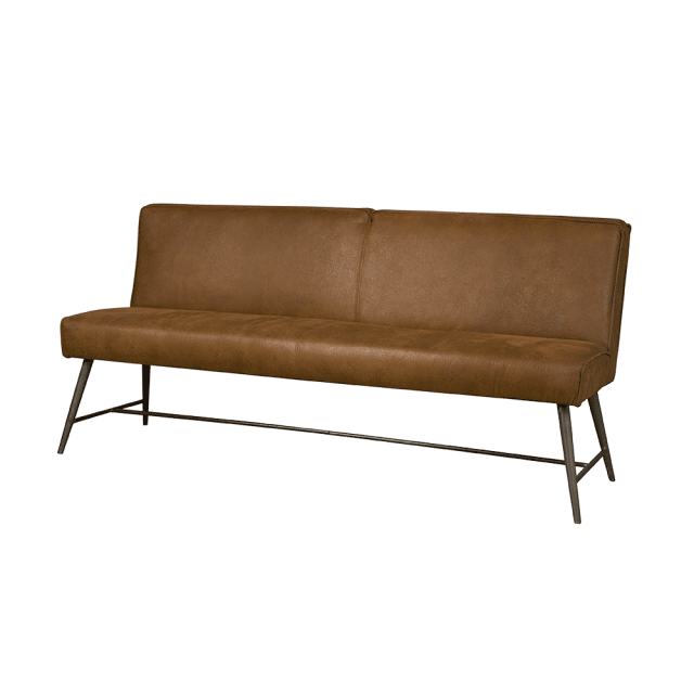 Eetkamerbank Belmonte 155 cm Cognac stof