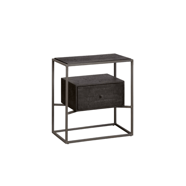 Bijzettafel Cascia 75x30x75 cm teak