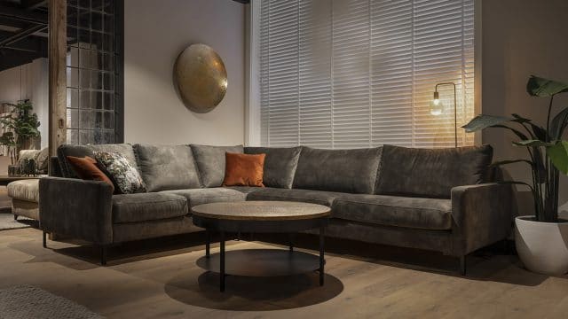 UrbanSofa Hoekbank Gino stof