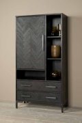 Opbergkast Ziano 100x45x190 cm gerecycled teak