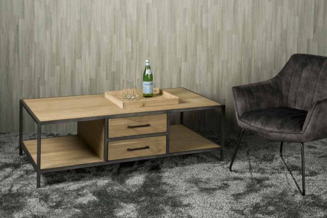 Salontafel Luna 135x75x45 cm eiken