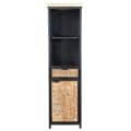 Boekenkast Cod naturel 50x40x180 cm mangohout