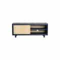 Tv meubel fort zwart 140x40x56 cm eiken