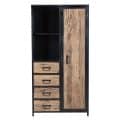 Opbergkast Raw 90x35x176 cm teak
