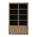 Vitrinekast Fort naturel 120x40x194 cm eiken