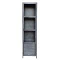 Vitrinekast Rough 50x40x200 cm metaal