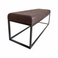 Halbank Couchy 121 cm bruin kunstleer