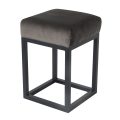 Kruk Brucy grijs stof velvet