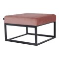 Hocker otto 60 cm roze stof velvet