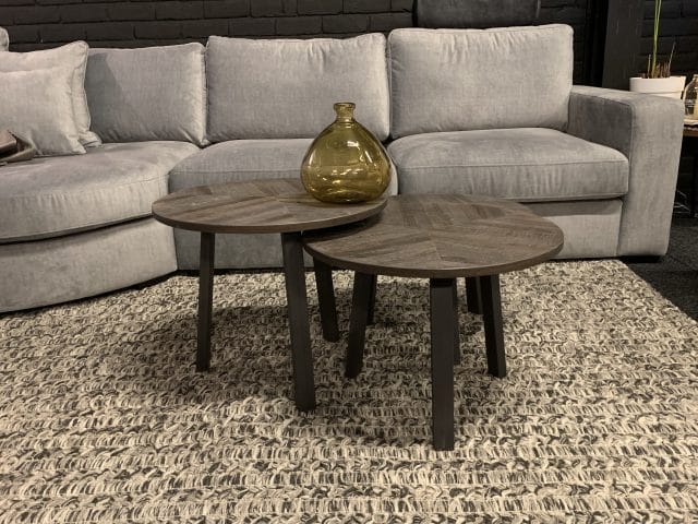 Bijzettafel set van 3 Lazio wine teak