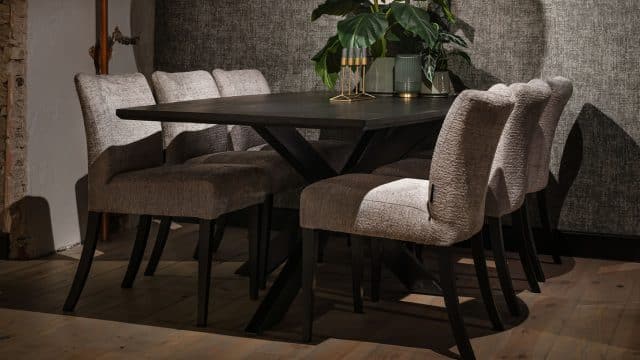 UrbanSofa eetkamerstoel Lucien stof UrbanSofa eetkamerstoel Lucien stof