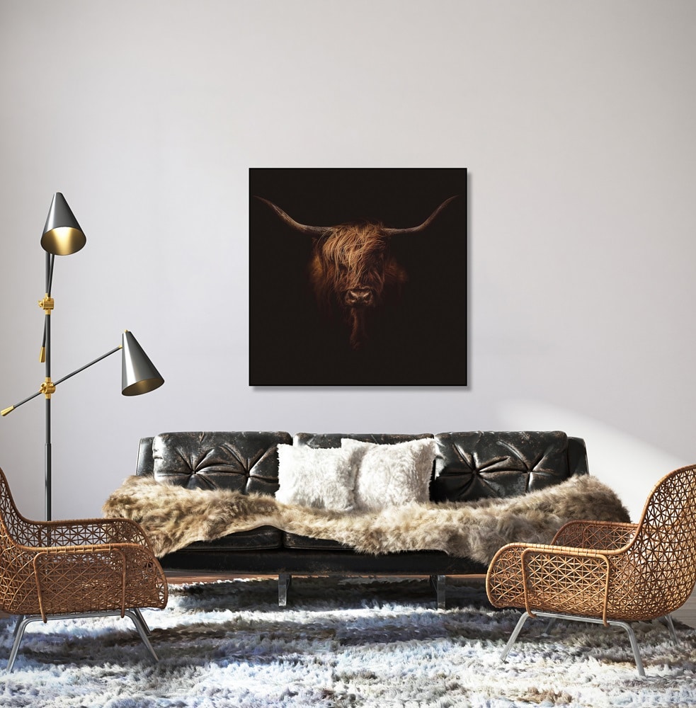 Schilderij Bad Hairday GLB549 Glass Black Frame