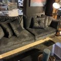 SHOWMODEL 3,5 zitsbank Robin Zuma velvet stof